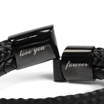 Happy Father's Day Message Card with Love You Forever Bracelet